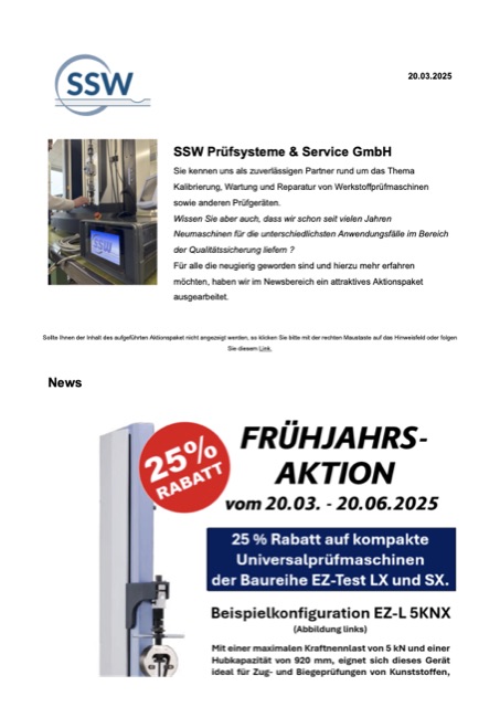 First page: EZ-Test newsletter